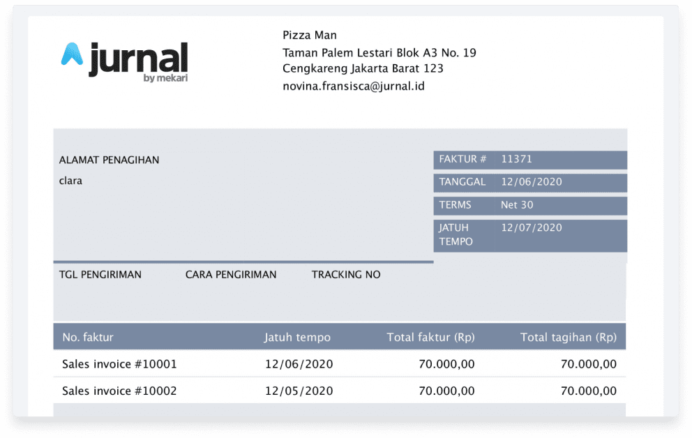 aplikasi software invoice online faktur Jurnal