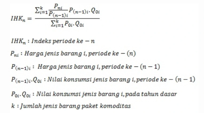 rumus perhitungan indeks harga konsumen