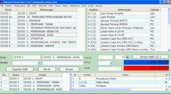 software rab konstruksi daksasoft