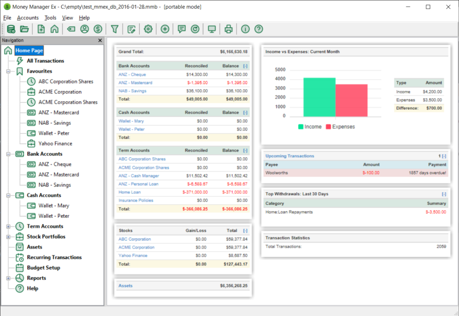Software Money Manager Ex