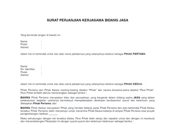 template-surat-kerjasama