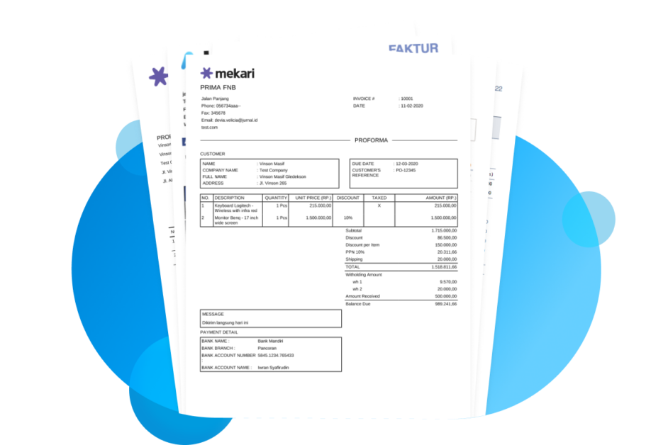 invoice faktur generator indonesia gratis