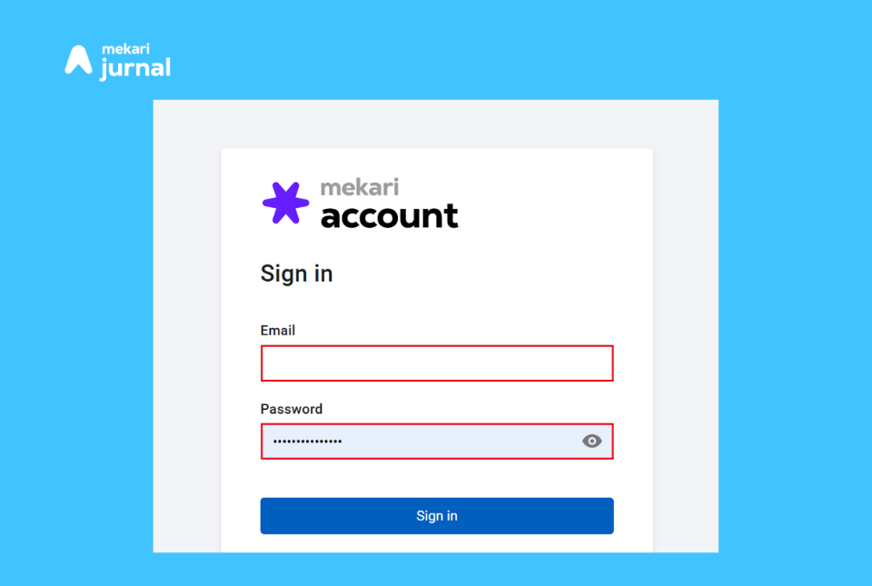 Masukkan Email Dan Password