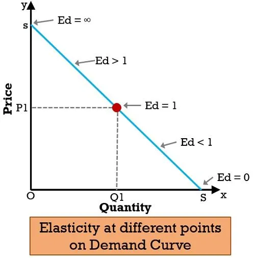 grafik jenis permintaan elastisitas permintaan