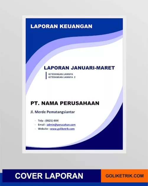 Template laporan keuangan