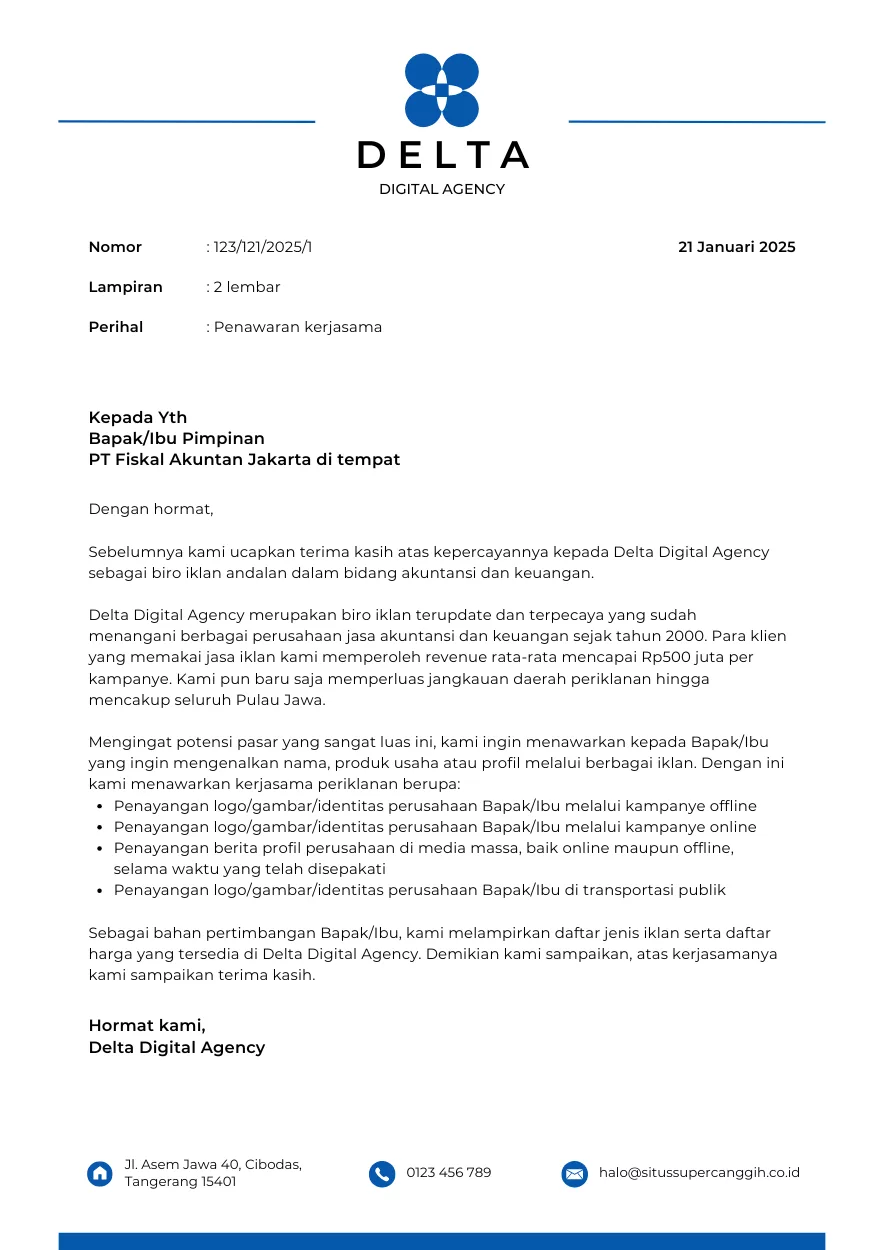 template surat penawaran bisnis