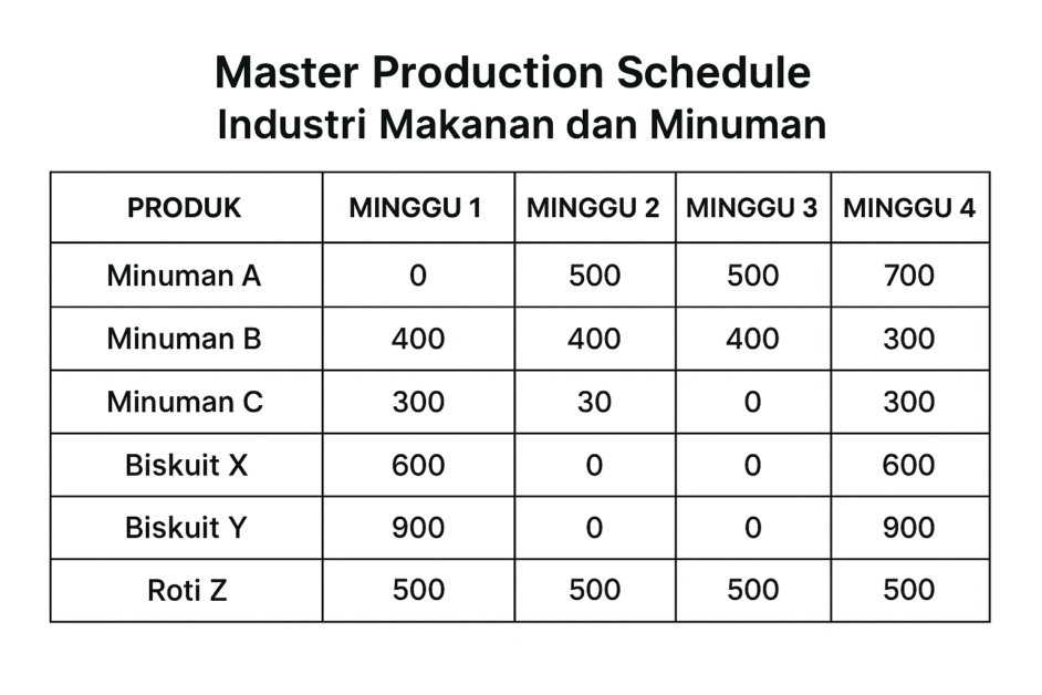 contoh MPS dalam manufaktur