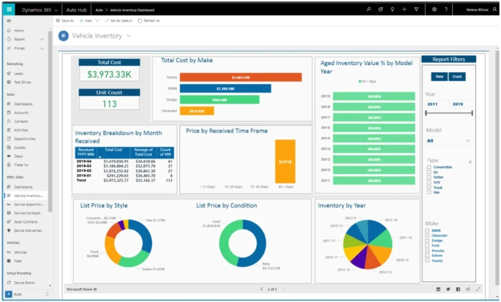 Microsoft Dynamics 365 aplikasi pabrik