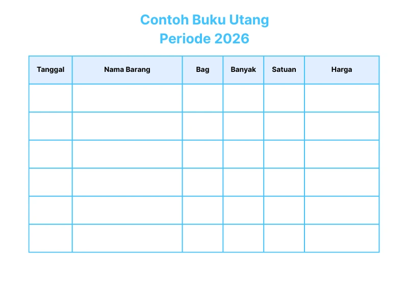 manfaat buku utang dan contohnya