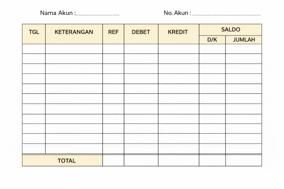 Contoh format buku besar staffel