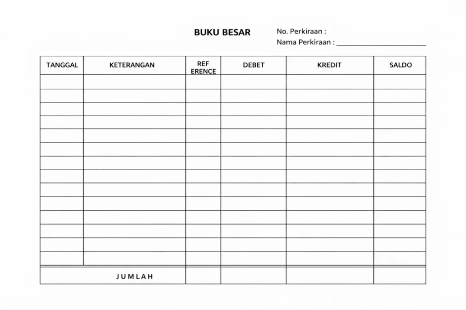 Contoh format buku besar bentuk skontro